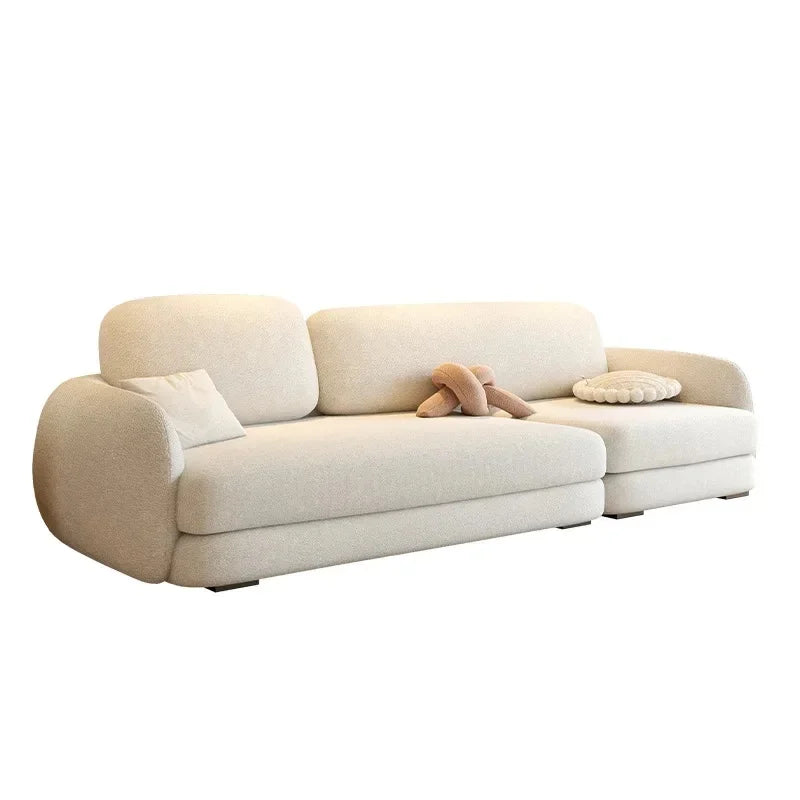 Modern Corner Sofa Bed for Living Room, Recliner Floor Couch Single Luxury Nordic Furniture