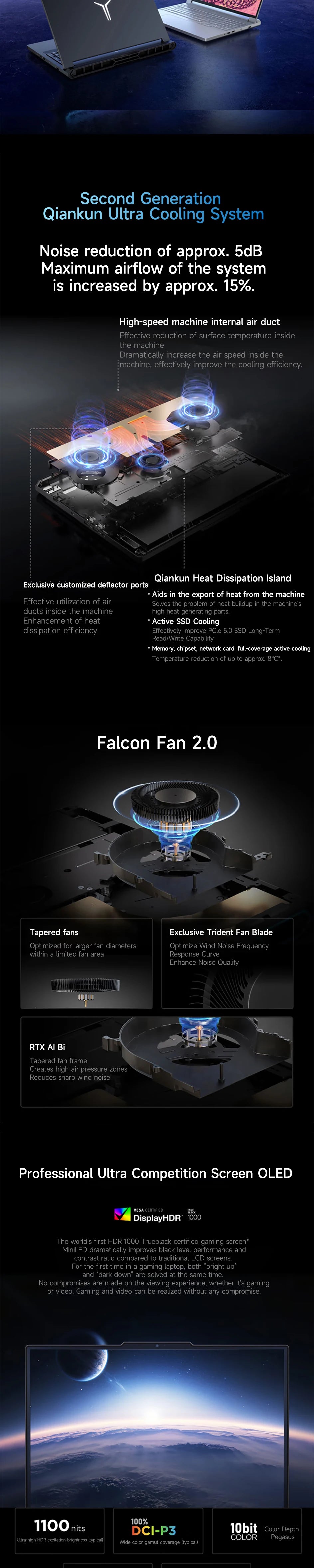 Lenovo Gaming Laptop LEGION Y9000P 2025 AI Yuanqi 16-inch 2.5K 240Hz Ultra9-275HX 32GB+1TB RTX5060/RTX5070 Gaming Notebook PC
