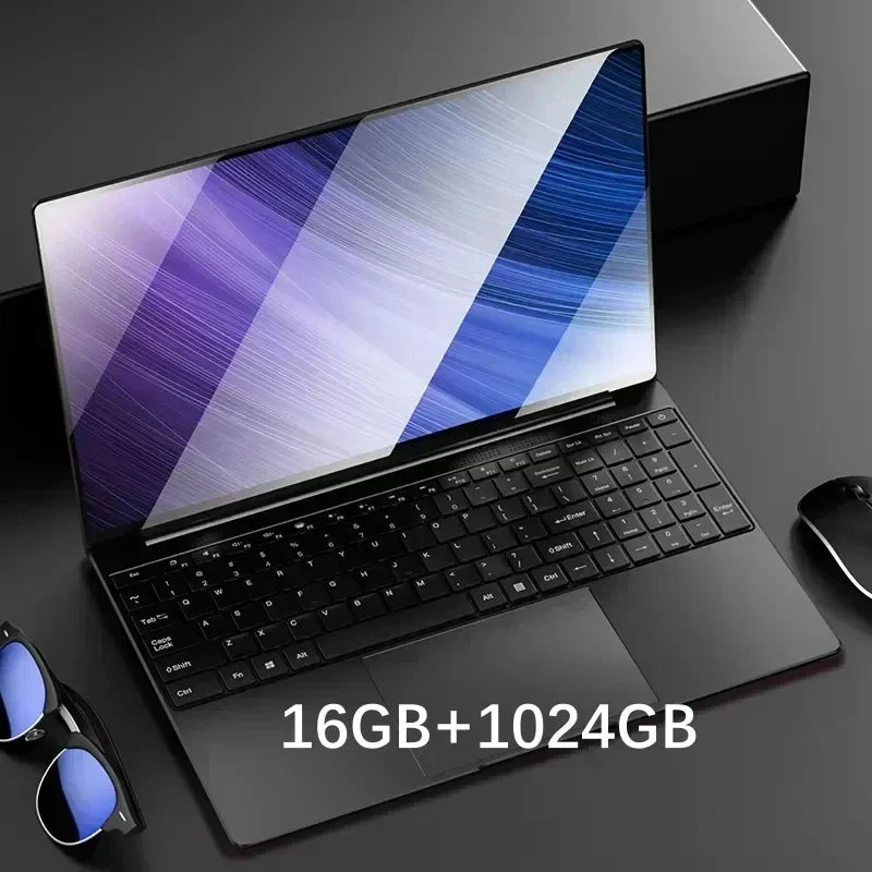 2025 Laptop 15.6 Inch 32GB Ram DDR4 2048GB SSD Windows 11 Notebook Pc Gamer Intel N5095 Office Computer WIFI Backlit Fingerprint