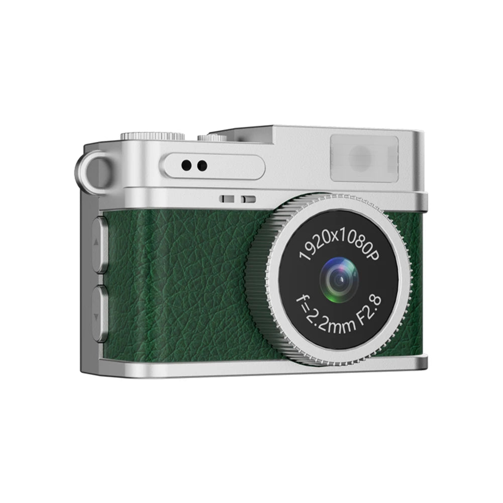 S150 Retro Digital Camera Mini Video Cam Photography Point Camera 1080P Pocket Video Recorder with LED Flash Light for Kids Toys