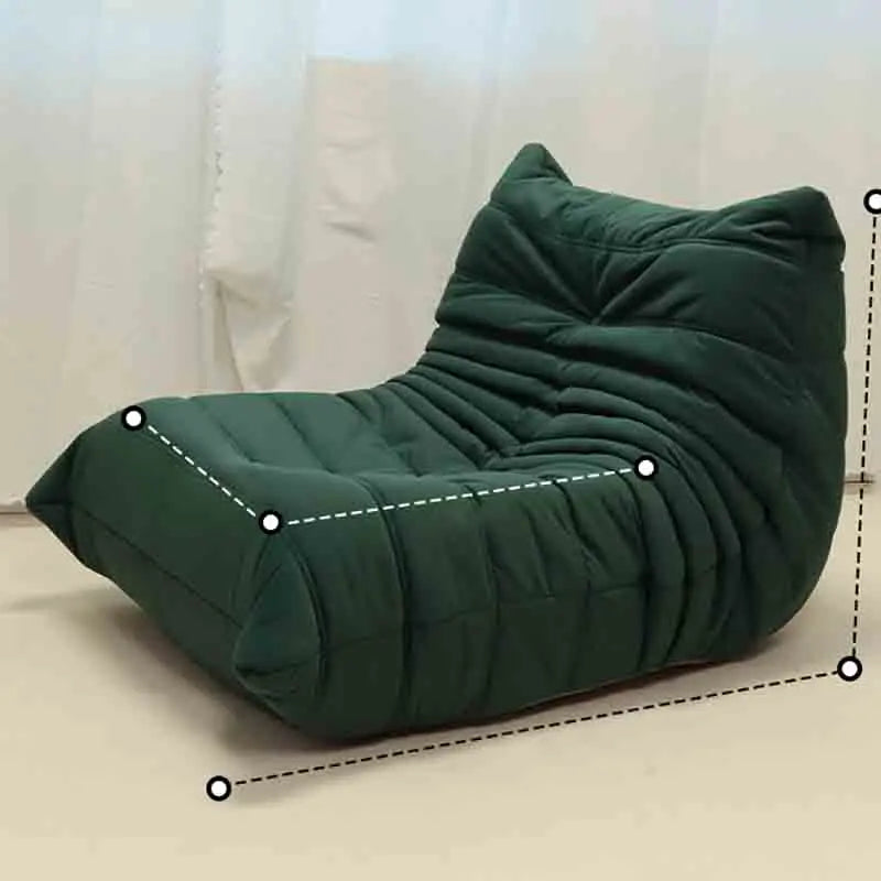 Bean Bag Chair for Adults Fireside Chair Comfy Lazy Floor Sofa Single Seat Sofa Armless Couch for Living Room Bedroom Apartment
