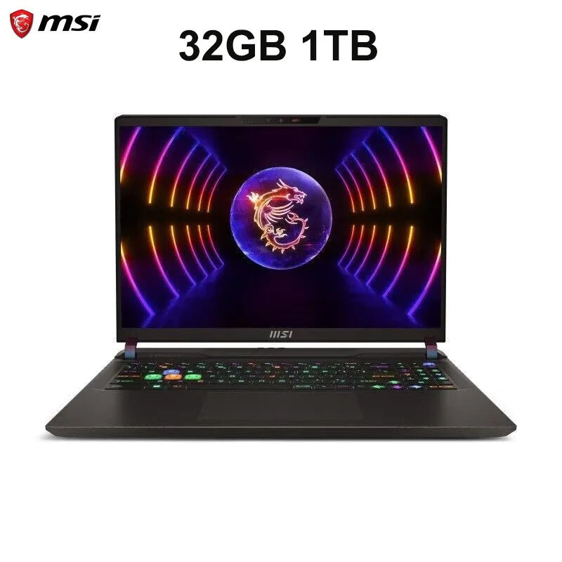 MSI Titan GP78HX Gaming Laptop 17 Inch 2.5K 240Hz IPS Screen Notebook i9-13980HX 16GB 1TB RTX4080 Computer Ultra Gaming Netbook