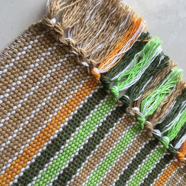 WINLIFE Cotton Blending Fiber Carpets Decorative Area Rugs For Living Room/Bedroom Entrance Doormat Bedside Rugs Washable Mats