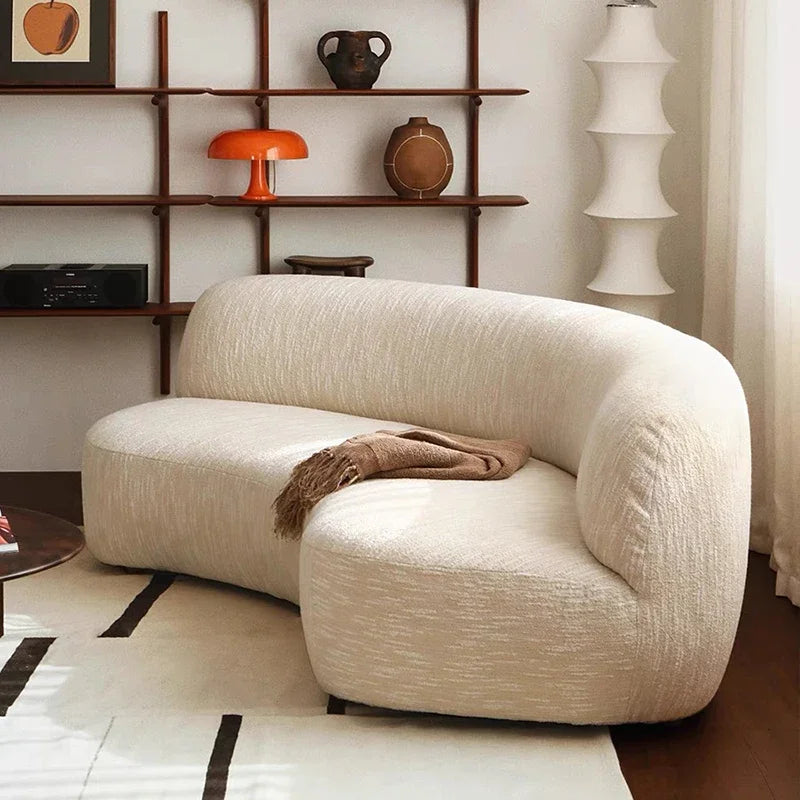 Light Luxury High Quality Curved Sofa Lounge Corner Italiano Modern Couch Ergonomic Relax Adults Canape Salon Home Furniture