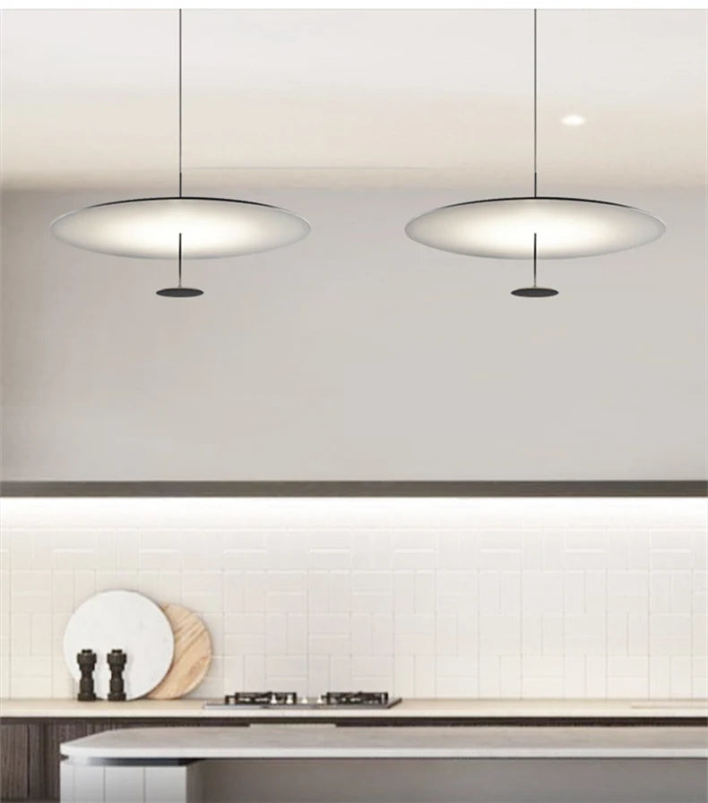 Minimalist Pendant Lights Gold Black Suspension Luminaire Hanging Lamp for Living Room Ring Lights