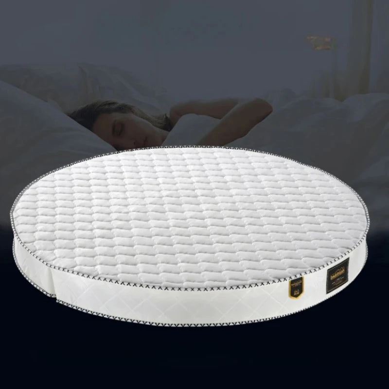 Cozy Spring Round Mattresses Hard Foldable Folding Queen Round Mattress King Size Sleeping Colchon Plegable Bedroom Furniture