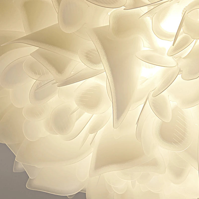 Nordic Luxury Fashion Petal Iron PVC LED Decor Home Atmosphere Ceiling Light Bedroom Foyer Dining Room Lighting Fixtures