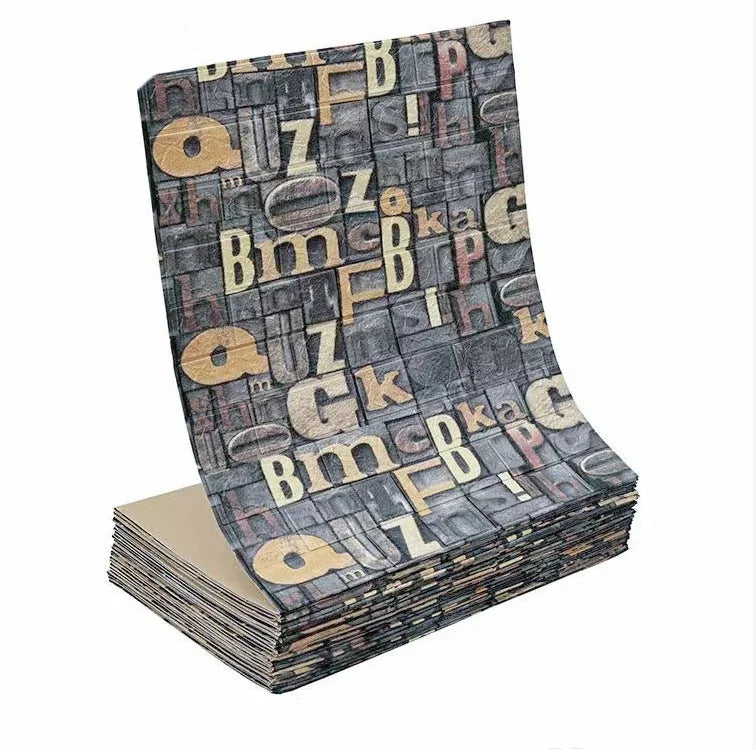 70cmx1/5/10m 3D Foam Self-Adhesive Wallpaper Waterproof Brick Wall Stickers Living Room Bedroom Wall Stickers Home Decoration