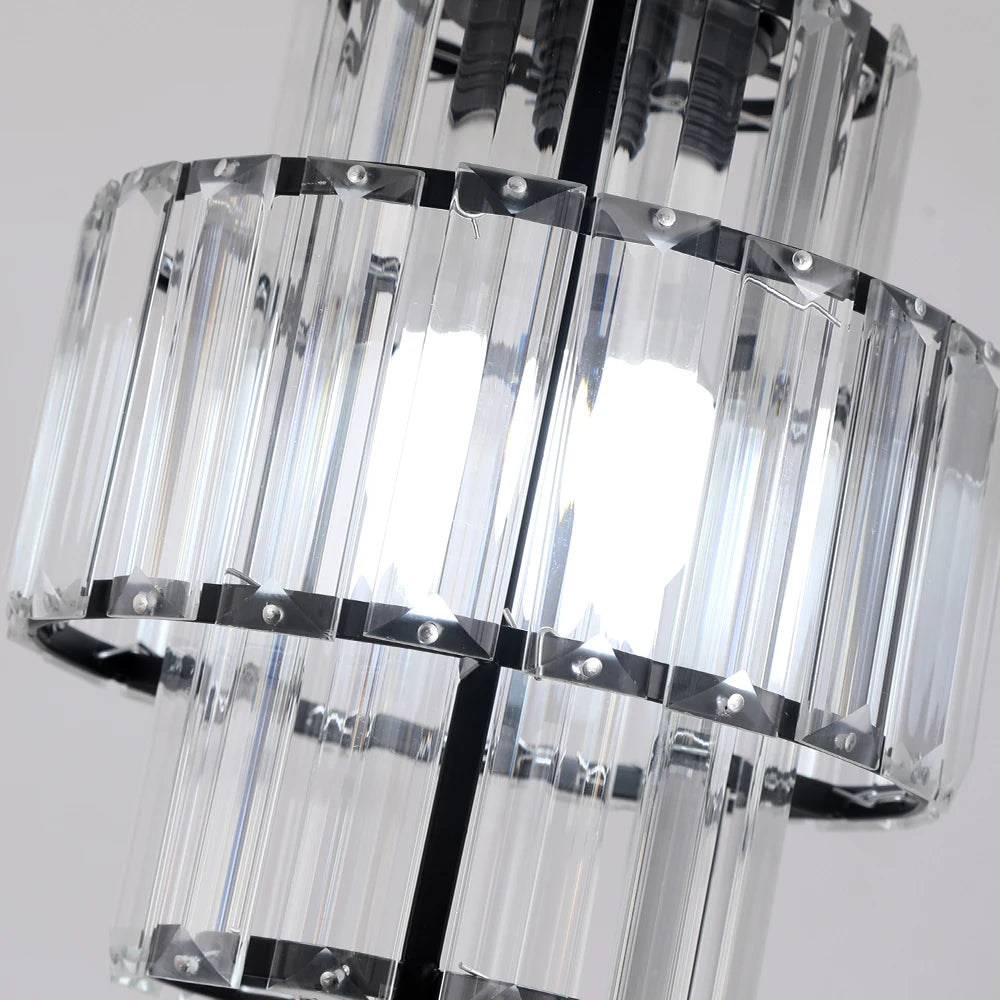 K9 Crystal Pendant Light Indoor Dining Room Nordic Modern Ceiling Chandelier for Bedroom Decoration Led Adjust Lighting Fixtures