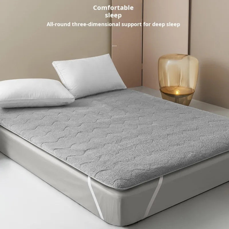 Student dormitory foldable thickened warm lamb velvet tatami mattress winter floor bunk bed mattress Home Double mattress