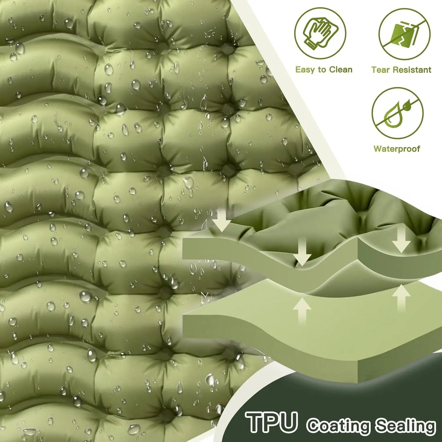 Double Size Inflatable Mattress Air Bed Sleeping Pad With Built In Pillow Electric Pump For Camping Home Travel