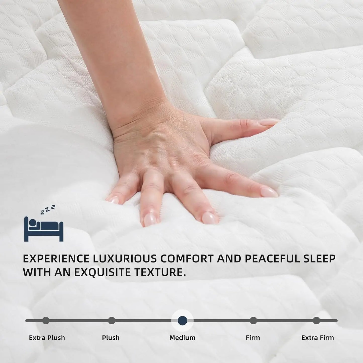 Full Size Mattress 10 Inch Full Mattresses in a Box Hybrid Medium Firm Feel Memory Foam and Individual Pocket Springs
