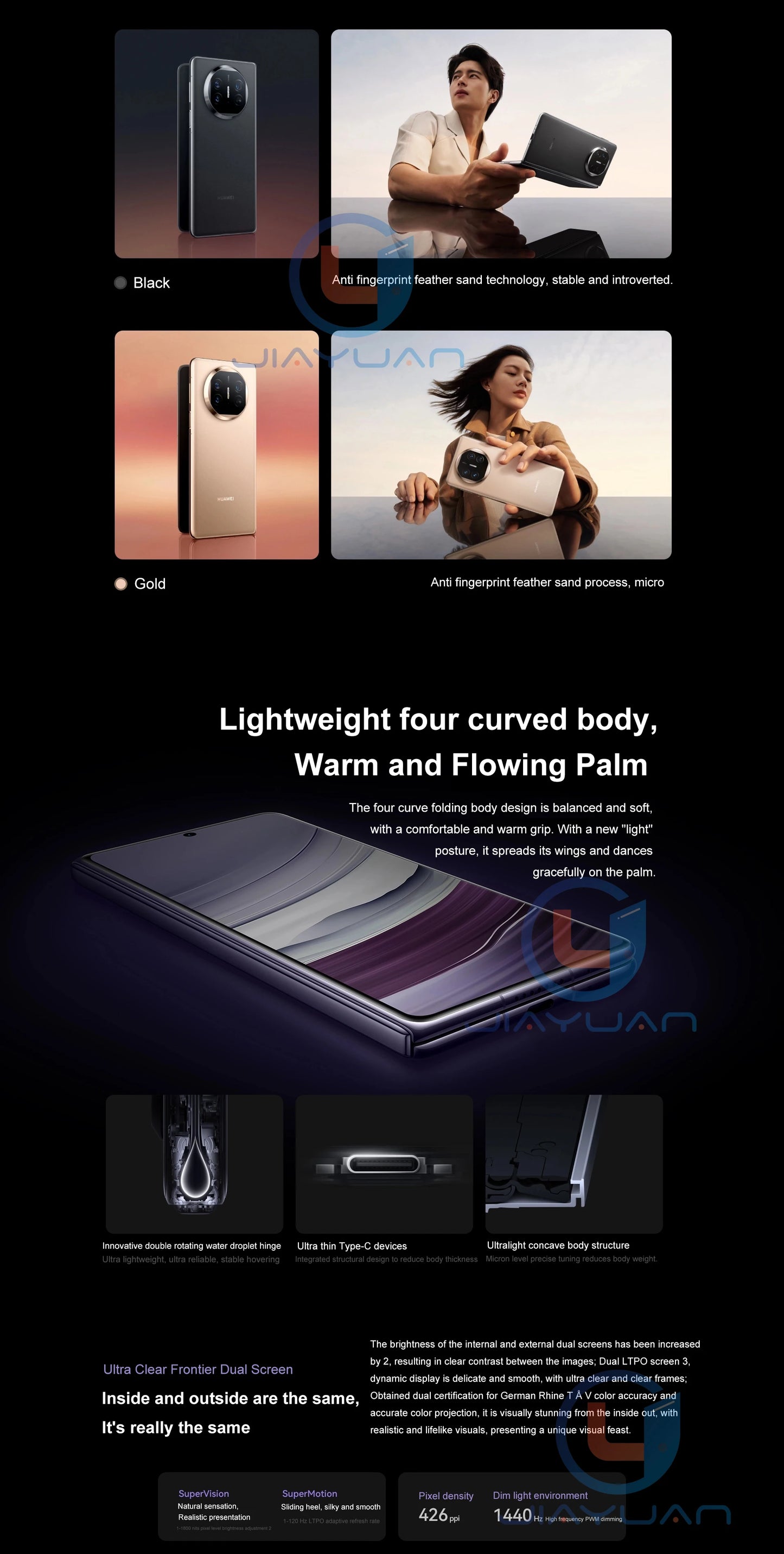 Original Huawei Mate X5 Folded Screen 5G Foldable Phone 7.85 Inches Kunlun Glass Screen HarmonyOS 4.0 Kirin 9000S NFC Smartphone