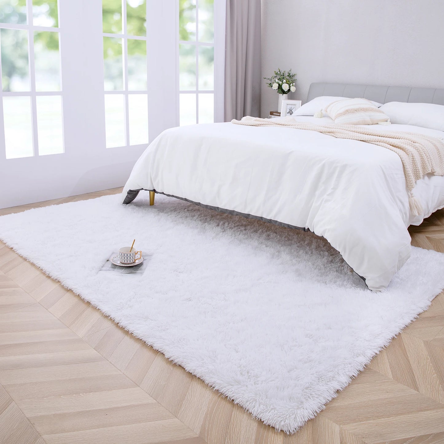 Thicken plush carpet home decoration Large Area Rug Fluffy warm winter carpets for living room rugs for Bedroom floor mats