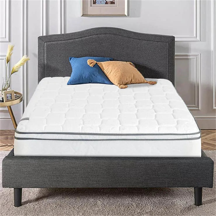 Mattress Queen King Size Latex Gel High Density Memory Mattress Rolled up Packing Pocket Coil Mattress