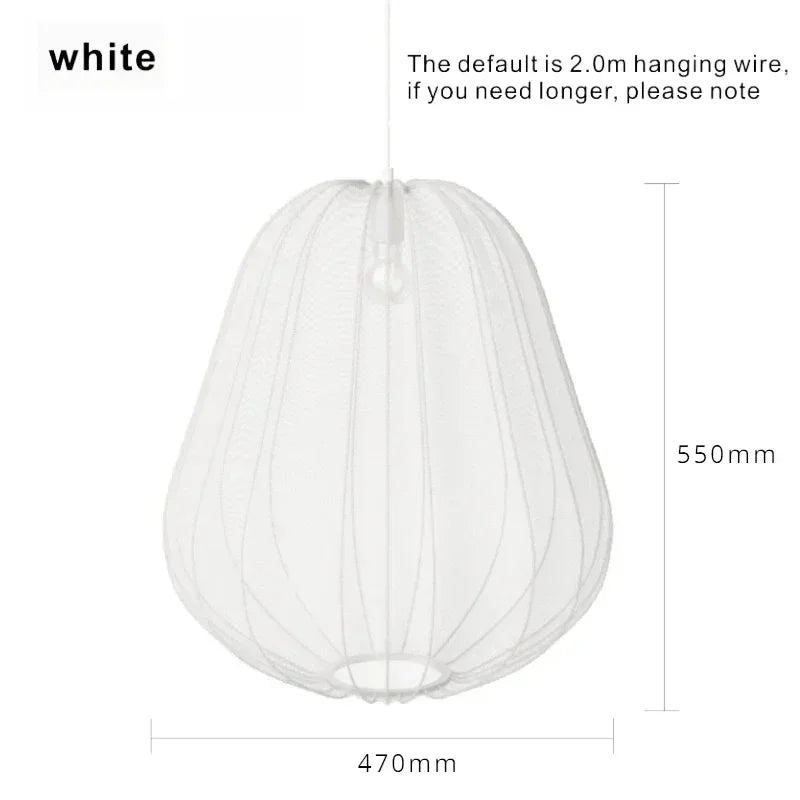 Bolia Balloon Fabric Ceiling Lamps Silk White Ivory Lantern Chandelier Pendant Living Room Bedroom Restaurant Home Decorations