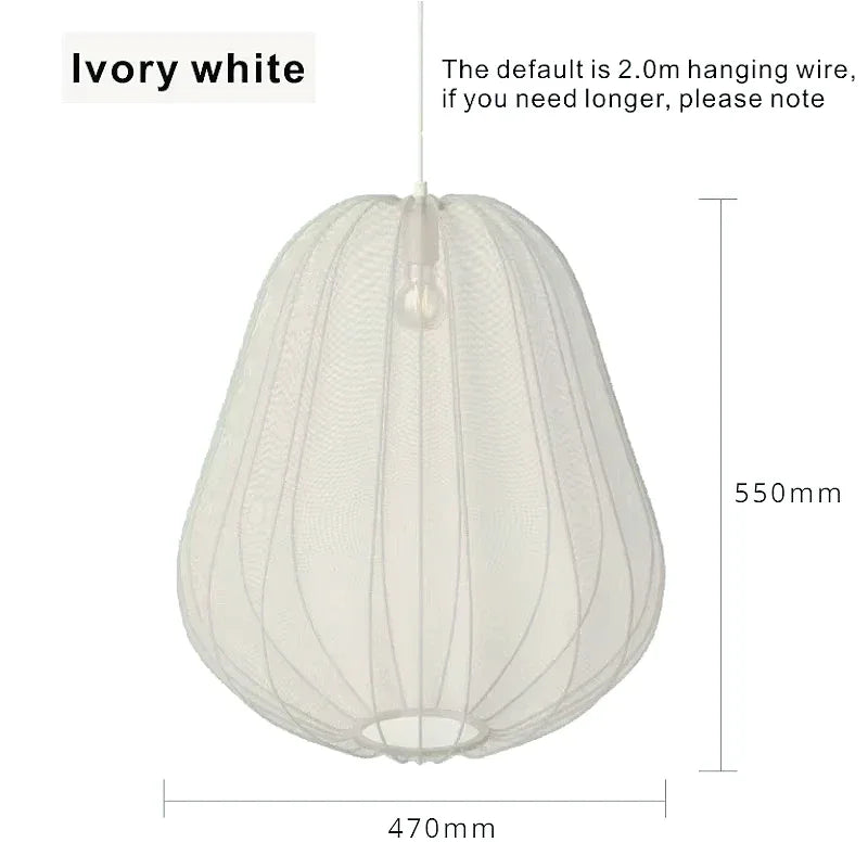 Bolia Balloon Fabric Ceiling Lamps Silk White Ivory Lantern Chandelier Pendant Living Room Bedroom Restaurant Home Decorations