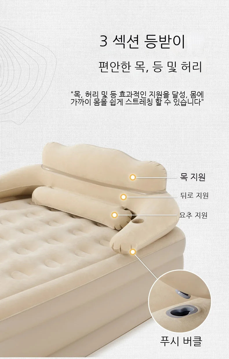Lohascamping double Self-inflating Mattress Thick 40cm Compact Folding Camping Mattress Sleeping Bed Pad Air bed Mat floor