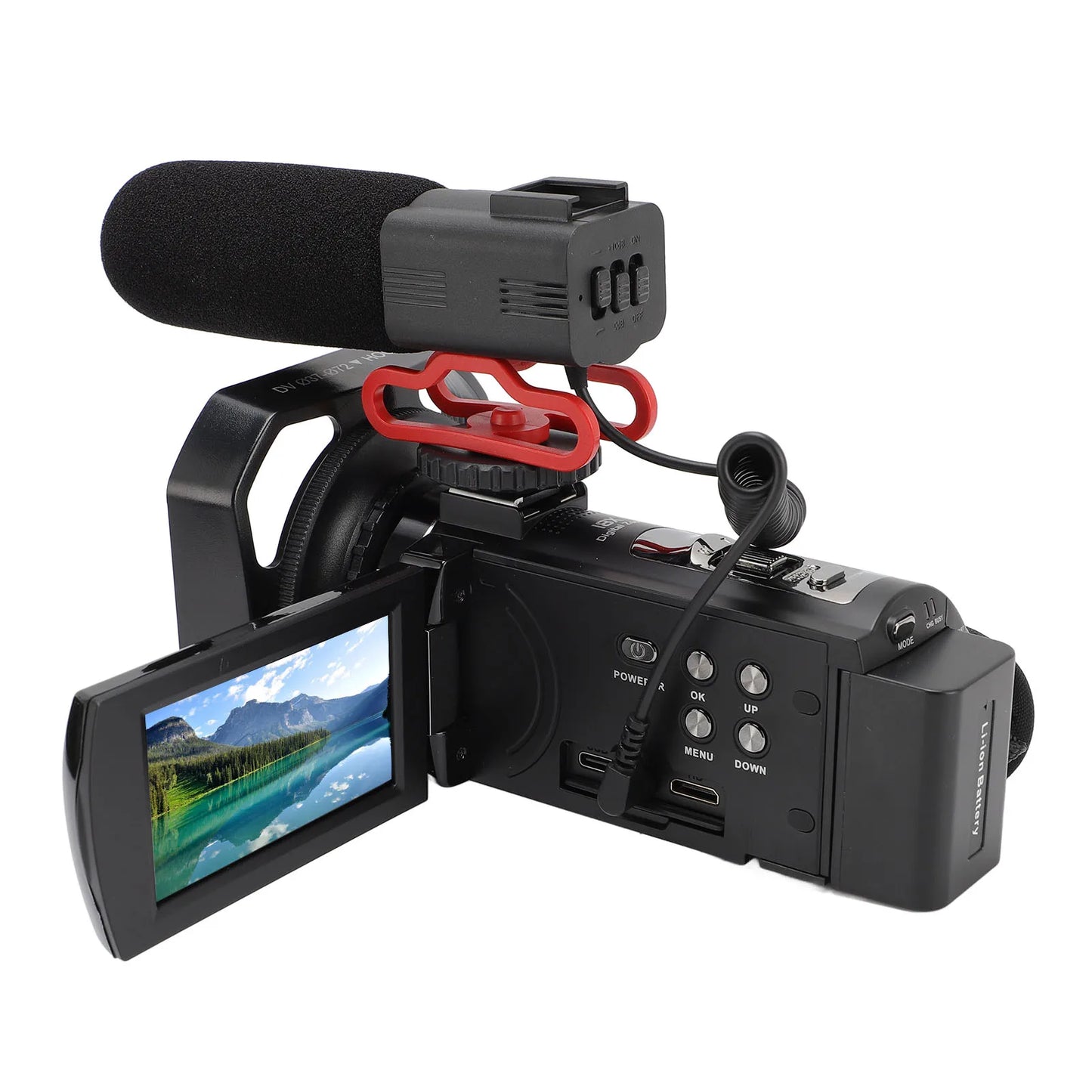 Digital Video Camera 56MP DV Digital Camera 5K WIFI 3in 18X Zoom Anti Shake Loop Recording Handheld Video Camcorder