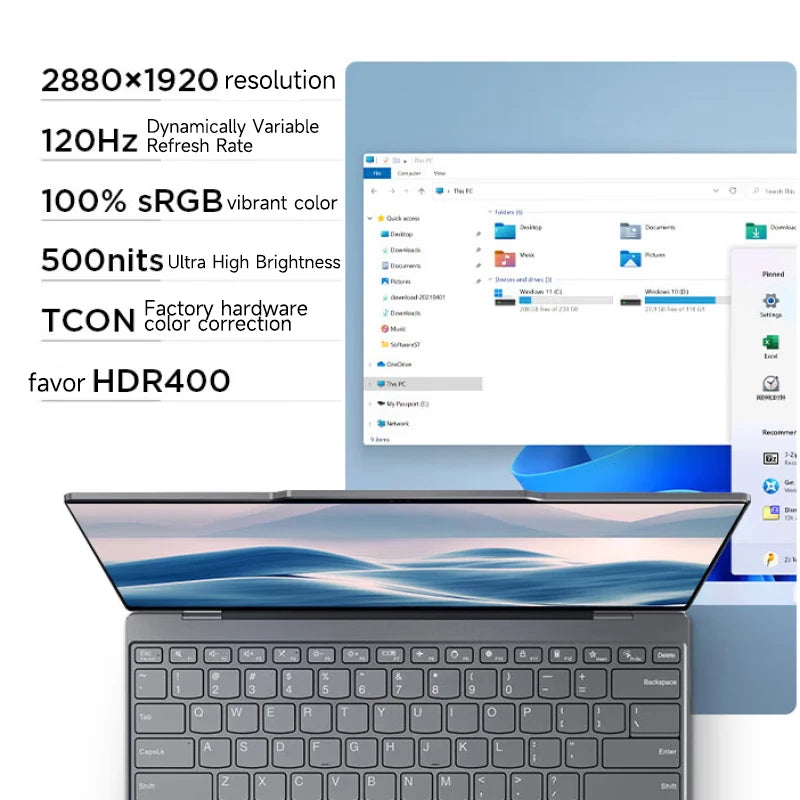 Lenovo Laptop Thinkbook X 2024 AI 13.5“ 2.8K 120Hz Intel Core Ultra 5 125H/Ultra 9 185H 16G/32GB 8400MHz RAM PCIE4.0 Notebook PC