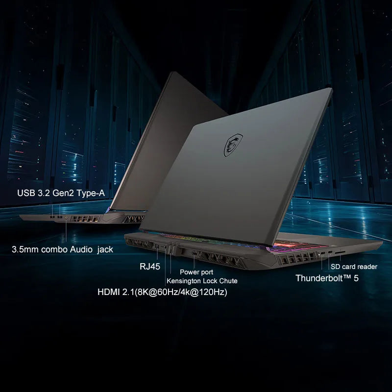 2025 MSI Vector 16 HX AI Gaming Laptop 16 Inch 2.5K 240Hz IPS Screen Netbook Ultra 9-275HX 32GB 1TB RTX5070Ti Netbook Computer