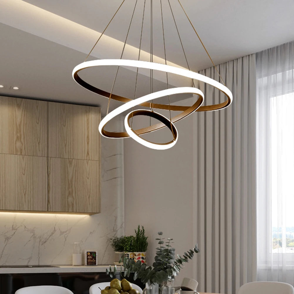 Modern Ceiling Chandelier Lighting Adjustable LED Pendant Chandelier High Brightness Ceiling Lamp for Living Room Bedroom