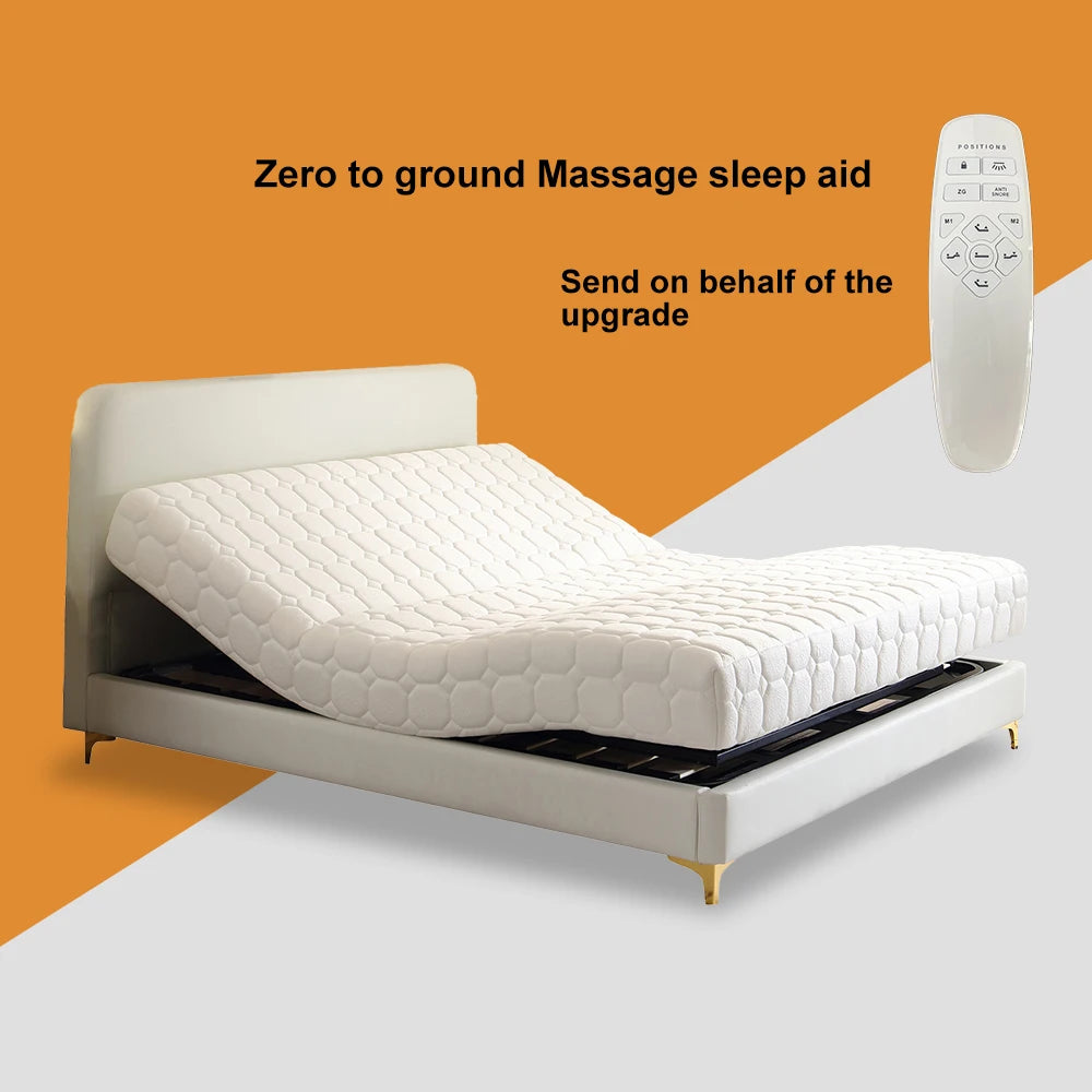 ODM OEM China Made Adjustable Latex Mattresshead and Foot Adjustable Memory Foam Mattress, Wireless Remote Control Foam Mattress