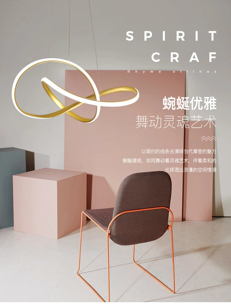 Dining Room Lamp Personality Creativity Clover Restaurant Pendant Lamp Nordic Modern Simple Dining Room Hotel Art Bar Lamp