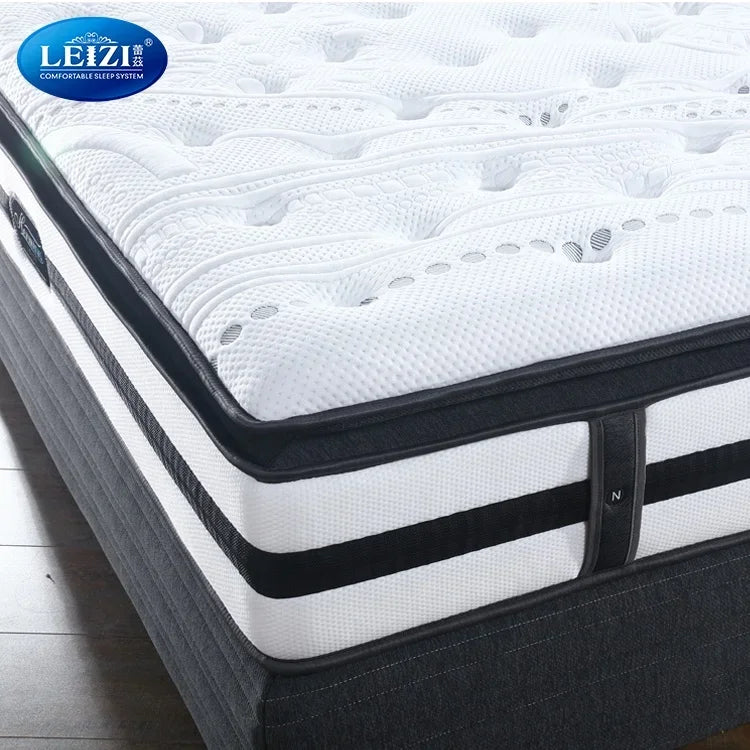 Euro Top Sleepwell Compressed Queen Size Gel Memory Foam Pocket Spring Mattress