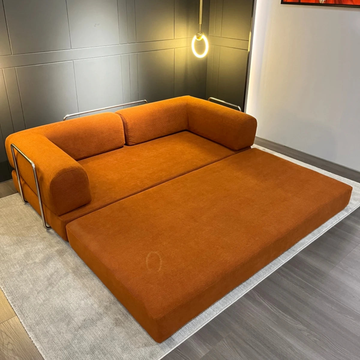 2025 New EU Warehouse Vacuum Compression Sofa 200*100*70cm Sofa Bed Corduroy Jacket Removable Placement 5-7 Days Delivery