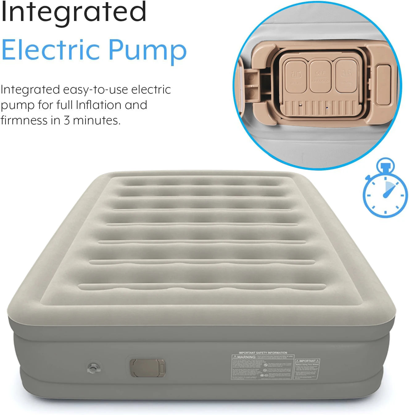 Luxury Twin Size Automatic Inflatable Mattress Camping air Bed with Carry Bags Manufacture Directly Supply