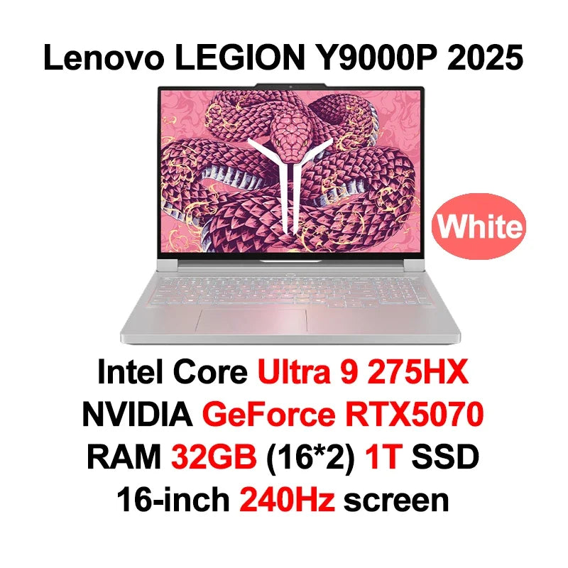 2025 Lenovo LEGION Y9000P E-sports Gaming Laptop GeForce RTX 5070 /5080 Ultra9 275HX RAM 32GB 1T SSD 16-inch Gaming Notebook PC