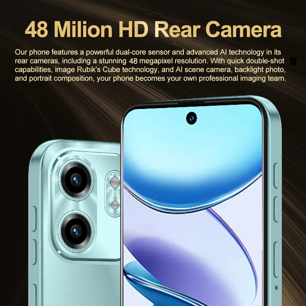 FUFFI X7 Pro Smartphone Cellphone Android 14 6.56 inch Screen,12+512GB 24+48MP Mobile phone 5800mAh Google Play Store Phone