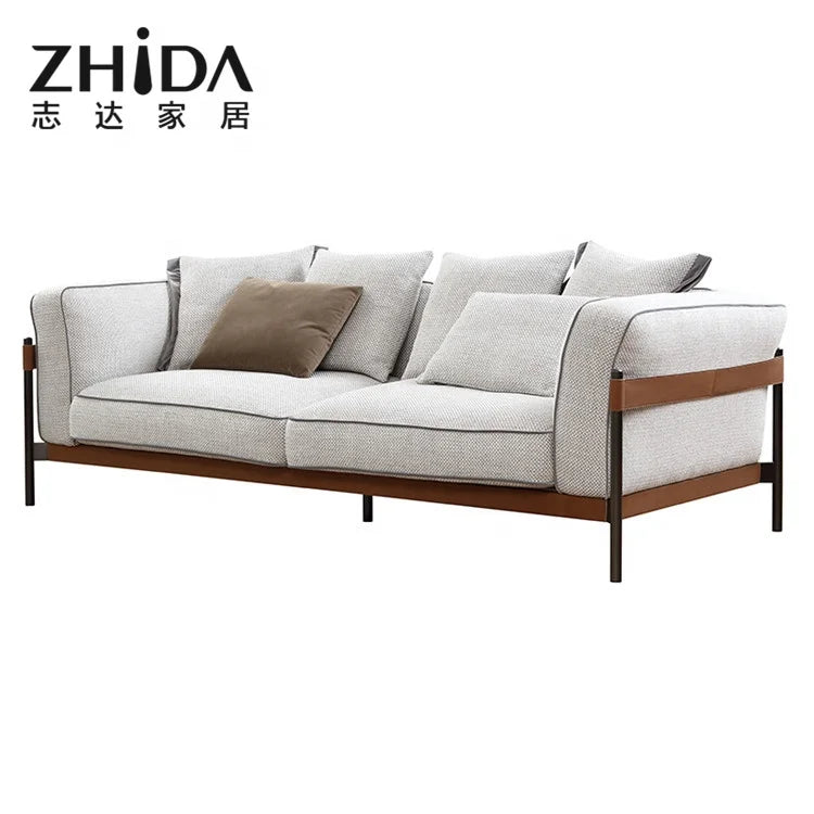Custom Good Quality White Fabric Sectionals Sofas Living Room Furniture For Sale