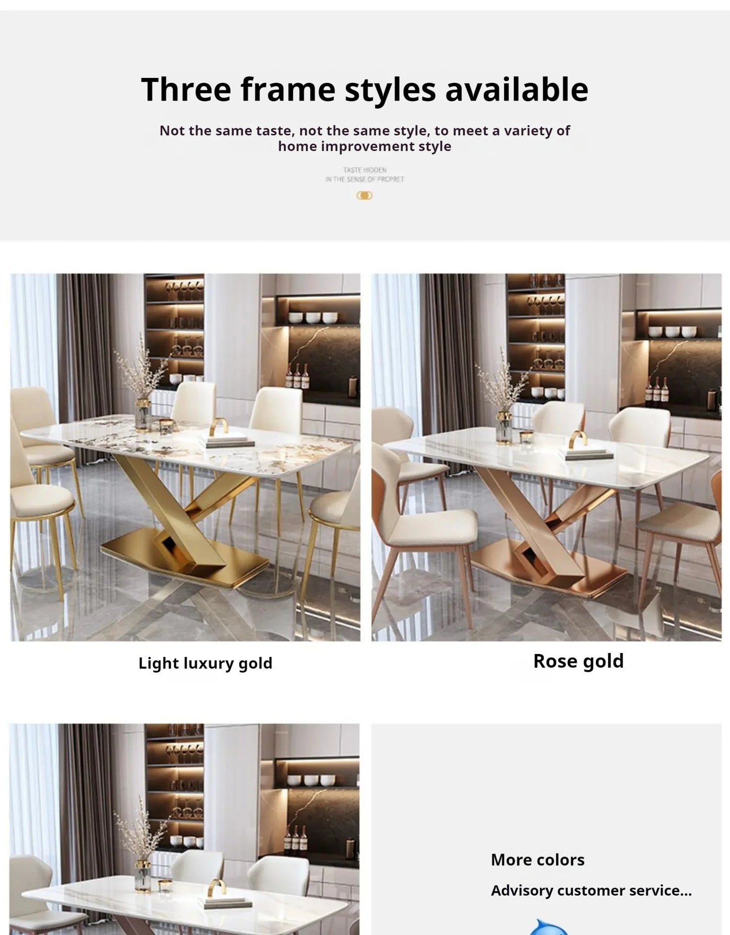 Luxury Dining Table Manger Chair Set Living Room Console Table Dressing Gold Space Savers Multifunction Yemek Masaları Furniture