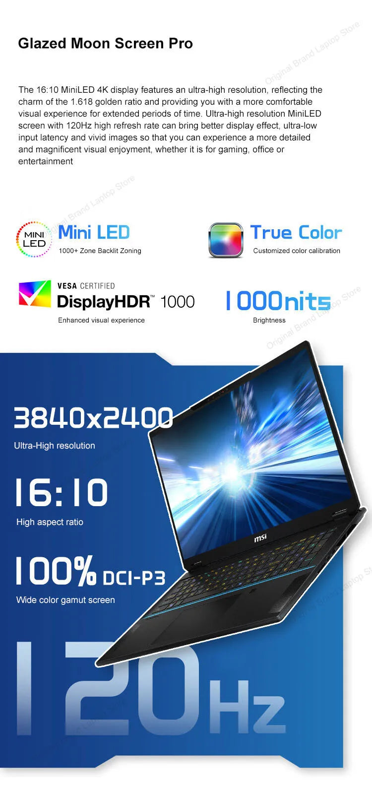 2024 MSI Stealth 18 AI Studio Gaming Laptop 18 Inch 4K UHD 120Hz MiniLED Screen Netbook Ultra 9-185H 32GB 2TB RTX4090 Notebook