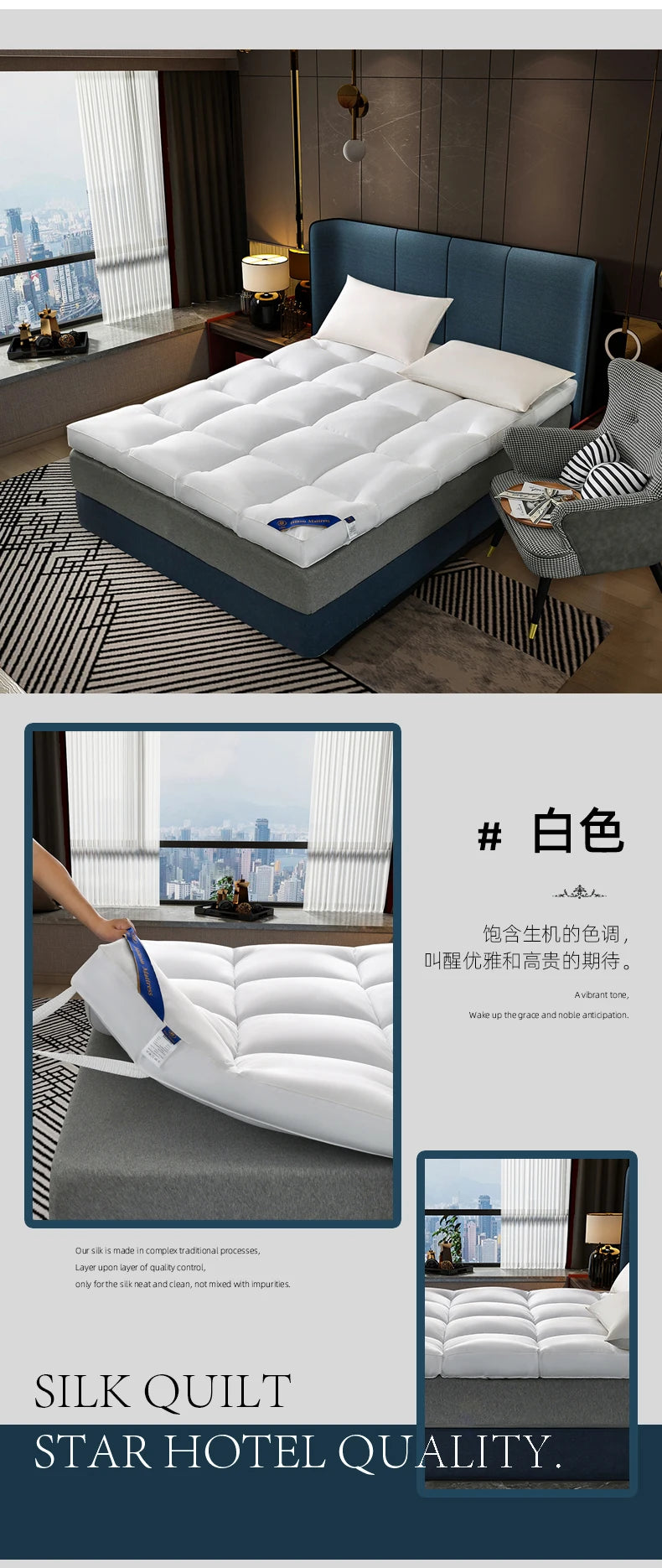 Hotel mattress pads home five-star quality soft mattresses thickened cotton wool mattress pads student dormitory mats