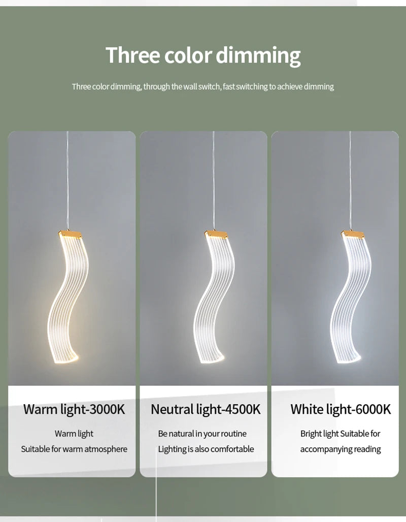 LED Pendant Light Hanging Lamps For Ceiling Interior Lighting Home Bedroom Bedside Dining Living Room Decoration Pendant Lamp