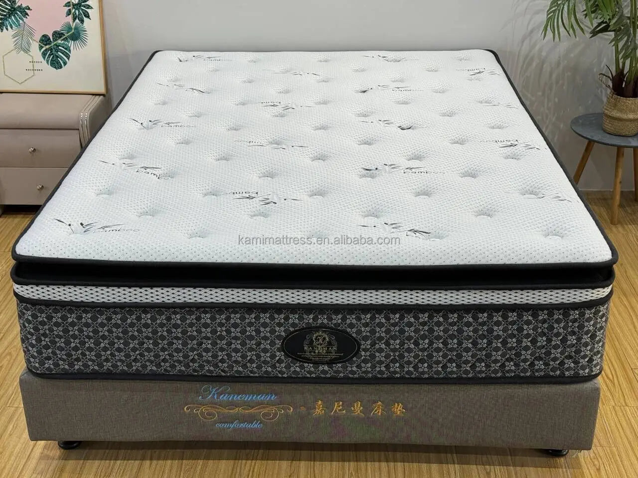 Import Luxury Hotel Queen king Size Custom Mattress 35cm Compress Memory Foam the Best Pocket Spring Mattress From Supplier