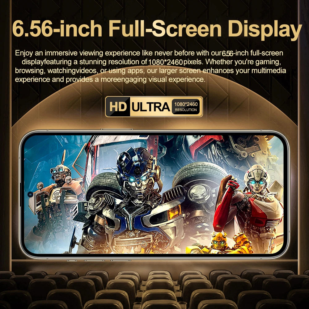 FUFFI X7 Pro Smartphone Cellphone Android 14 6.56 inch Screen,12+512GB 24+48MP Mobile phone 5800mAh Google Play Store Phone