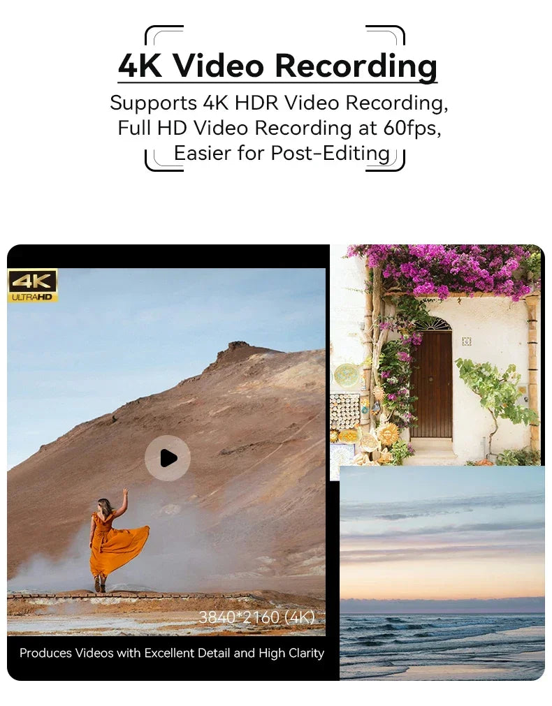 Digital Camera 3.2inch G730 12X Optical Zoom Compact Camera | 4K 60FPS Video, Sony CMOS Sensor & IR Night Vision