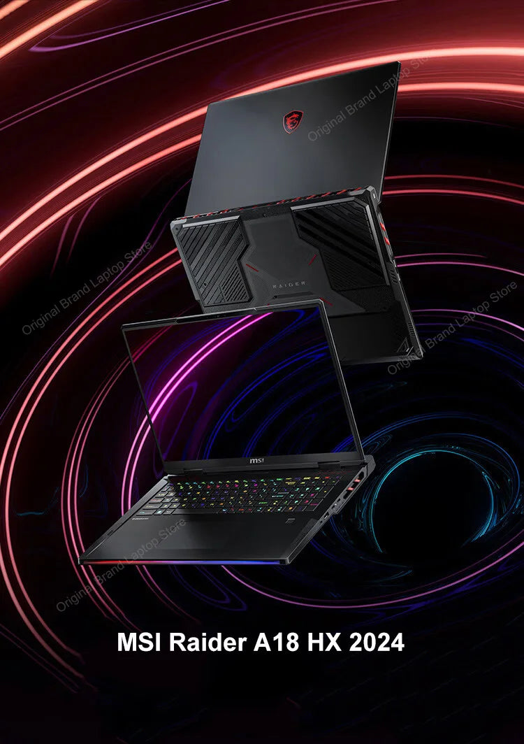 2024 MSI Raider A18 HX Gaming Laptop 18 Inch 2.5K QHD 240Hz IPS Screen Notebook AMD Ryzen R9-7945HX 32GB 2TB RTX4090 Netbook PC