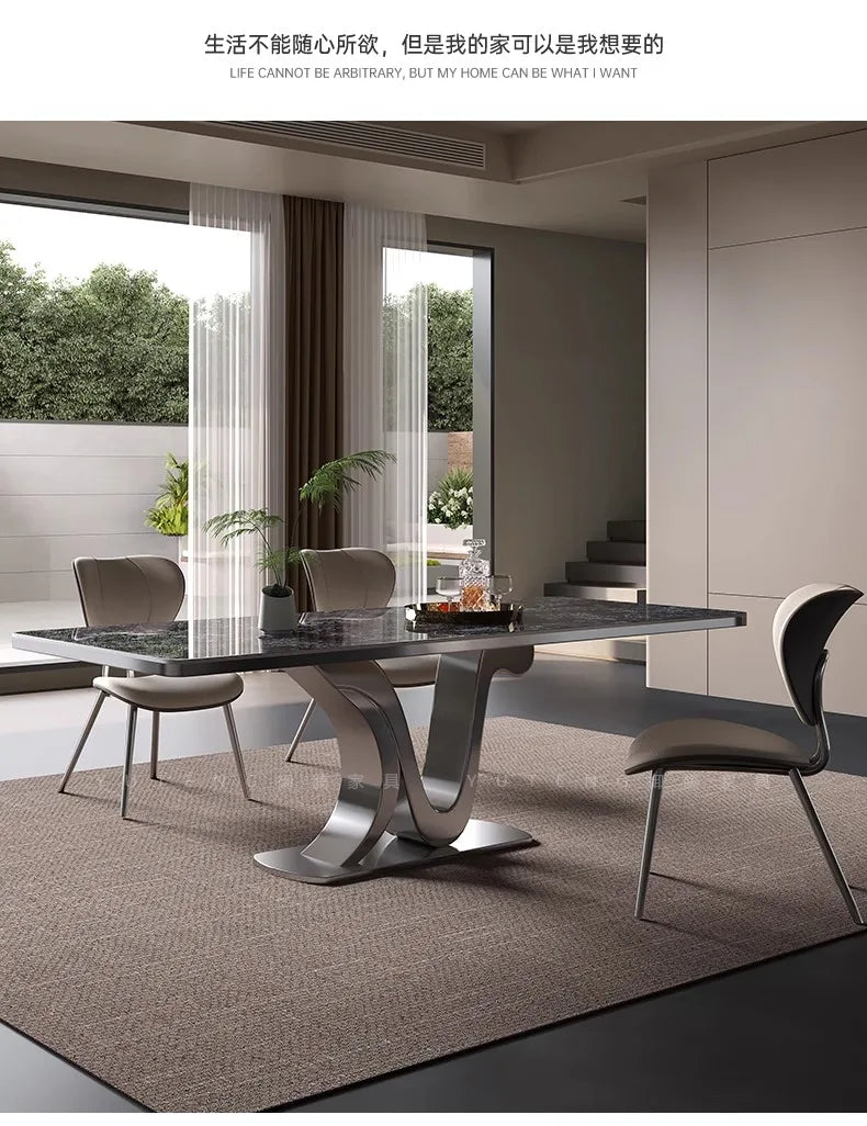 Kitchen Luxury Dining Table Modern Study Large Industrial Bar Living Room Home Furniture Mesas De Comedor Extended Garden JGY
