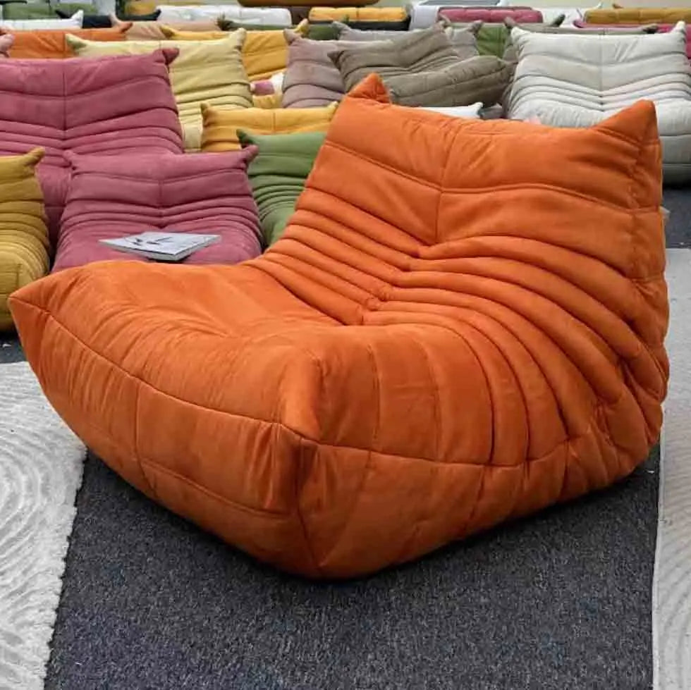 Bean Bag Chair for Adults Fireside Chair Comfy Lazy Floor Sofa Single Seat Sofa Armless Couch for Living Room Bedroom Apartment
