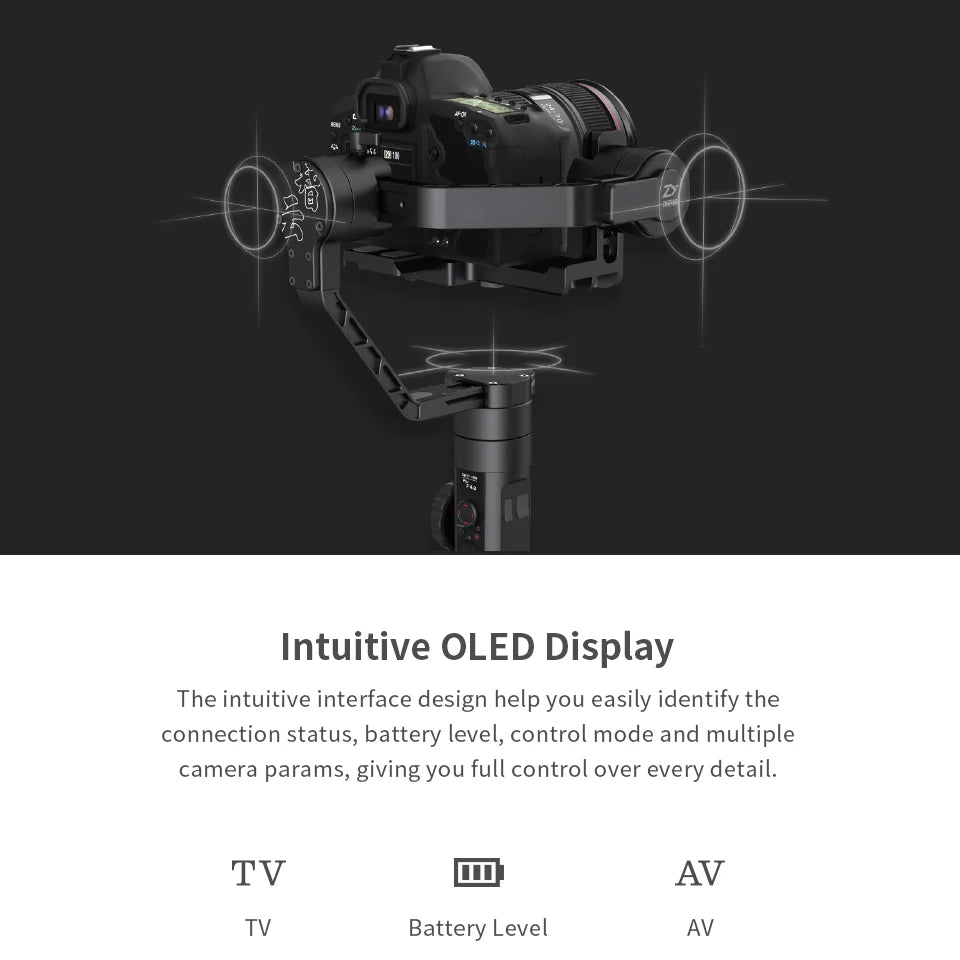 ZHIYUN Crane 2 3-Axis Camera Stabilizer DSLR Camera Stabilizer for Canon Follow Focus Gimbal for Zhiyun Smooth 4 Gimbal