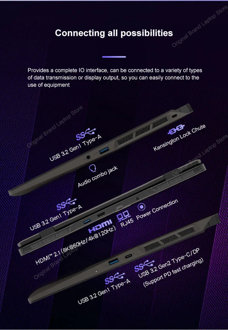 2024 MSI Sword 16 HX Laptop 16 Inch 2.5K QHD 240Hz IPS Screen Notebook i7-14700HX 16GB 1TB SSD RTX4060 Gaming Netbook Computer