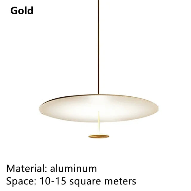 Minimalist Pendant Lights Gold Black Suspension Luminaire Hanging Lamp for Living Room Ring Lights