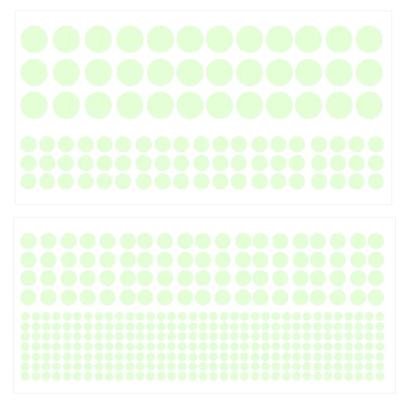 407 PCS Luminous Dot Living Room Children's Room Decoration Fluorescent Wall Stickers Home Wallpaper Bedroom Decoration
