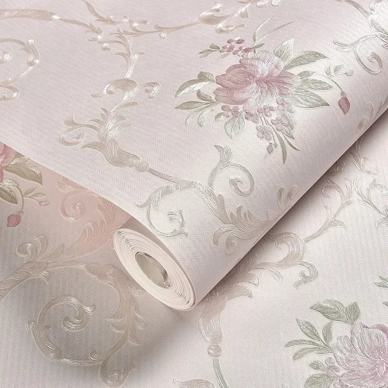 Floral Wallpaper Self-adhesive Warm Girl Bedroom 3d Thickening Wall Decoration Stickers Living Room Restaurant Sofa Background