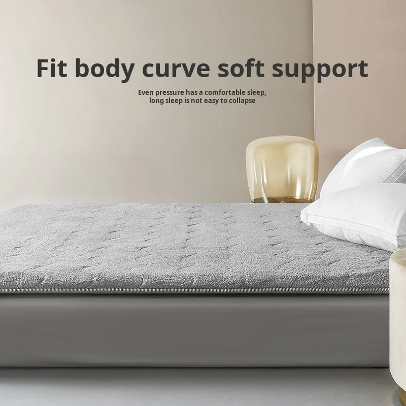 Student dormitory foldable thickened warm lamb velvet tatami mattress winter floor bunk bed mattress Home Double mattress